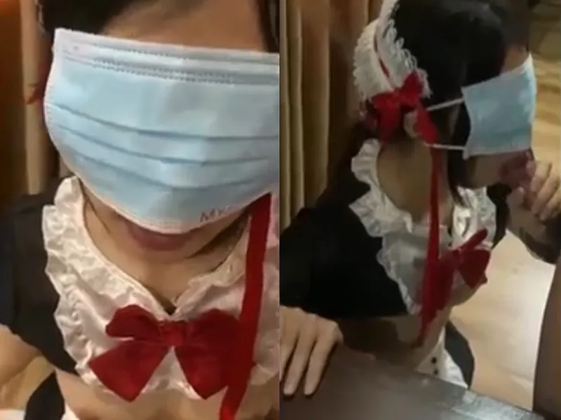 Cô bạn gái việt dâm cosplay nô lệ tình dục liếm bú con dương vật điêu luyện